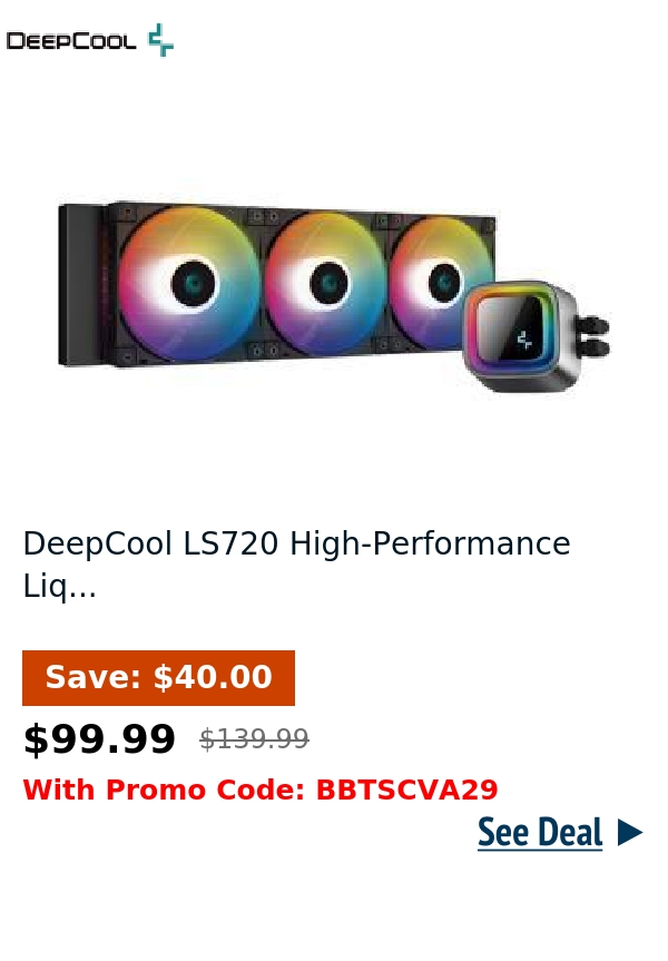 DeepCool LS720 High-Performance Liq...