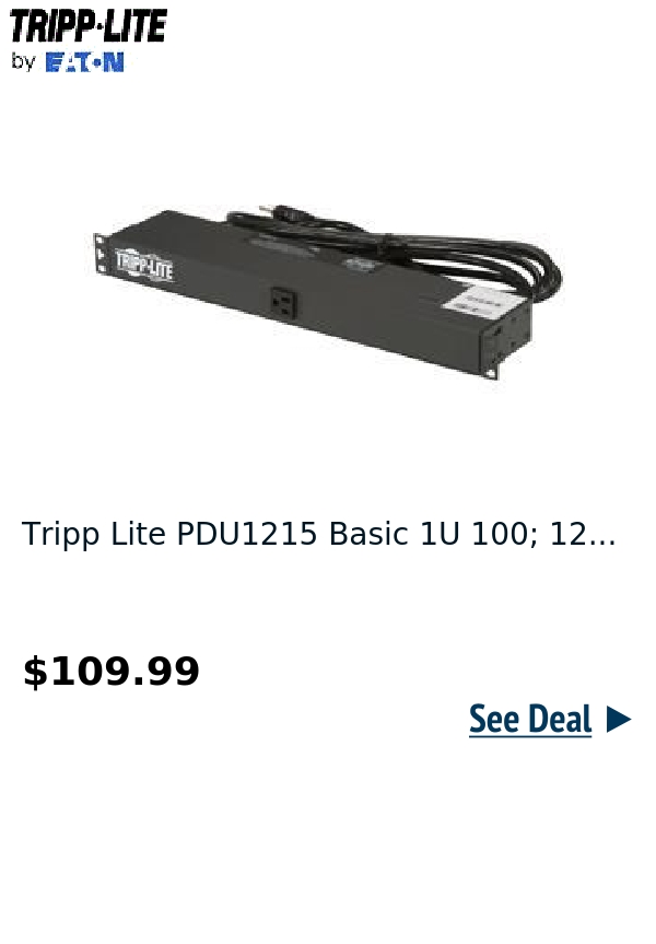 Tripp Lite PDU1215 Basic 1U 100; 12...