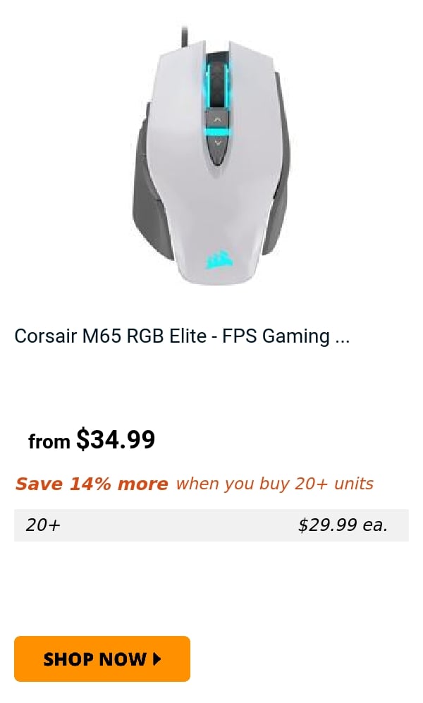 Corsair M65 RGB Elite - FPS Gaming ...