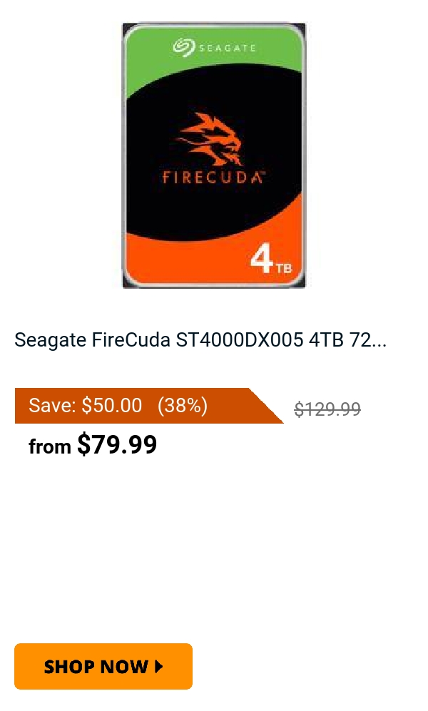 Seagate FireCuda ST4000DX005 4TB 72...