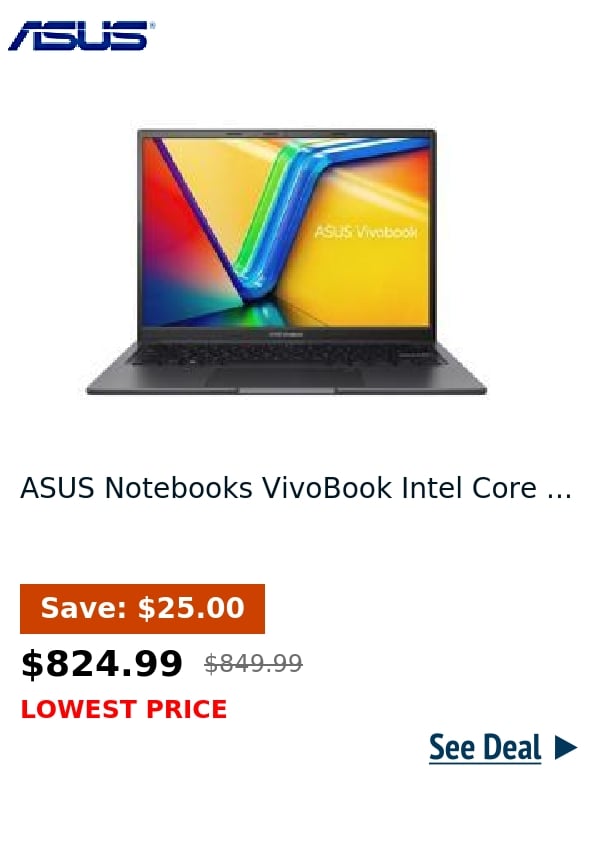 ASUS Notebooks VivoBook Intel Core ...