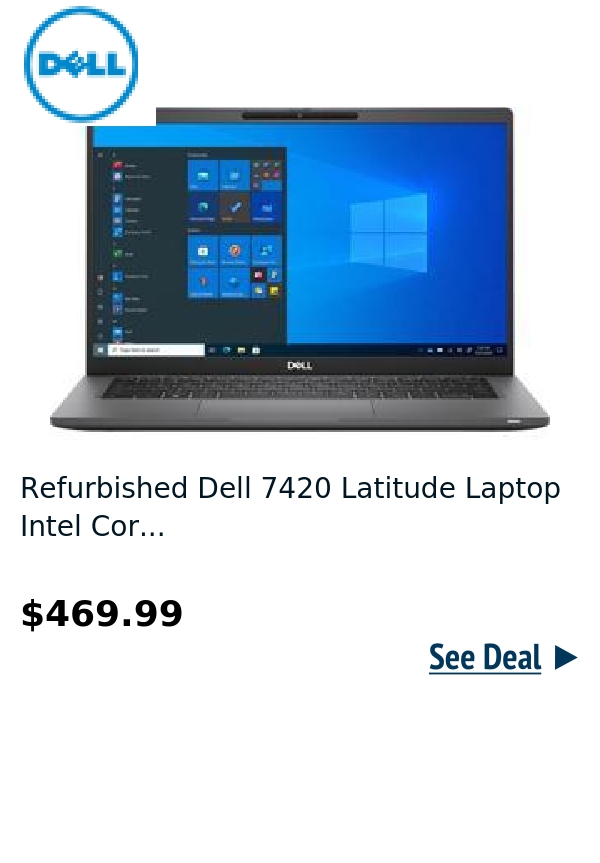 Refurbished Dell 7420 Latitude Laptop Intel Cor...