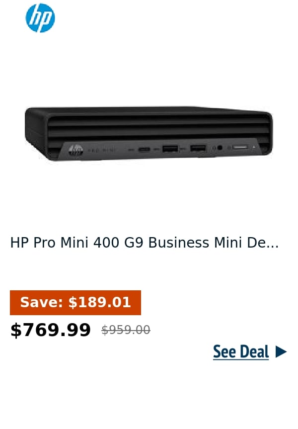 HP Pro Mini 400 G9 Business Mini De...