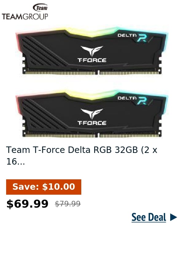 Team T-Force Delta RGB 32GB (2 x 16...