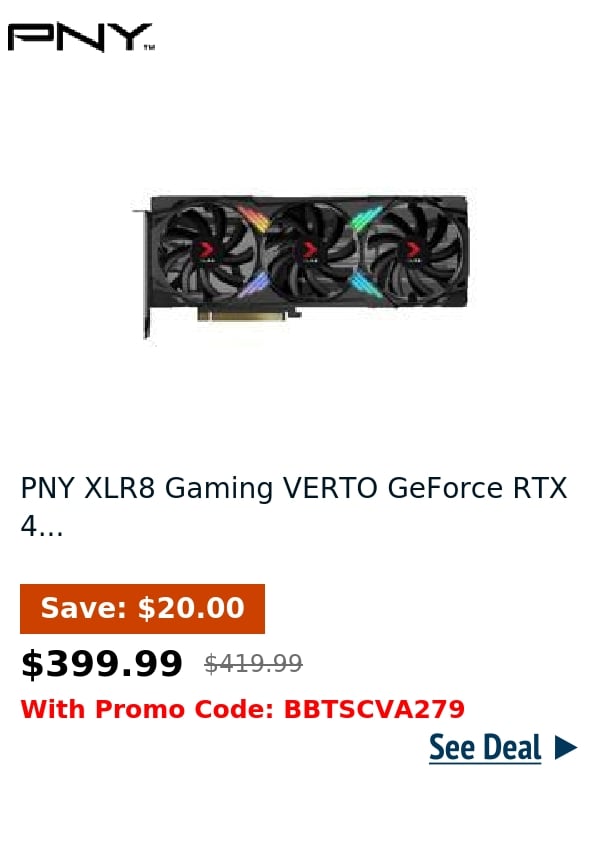 PNY XLR8 Gaming VERTO GeForce RTX 4...