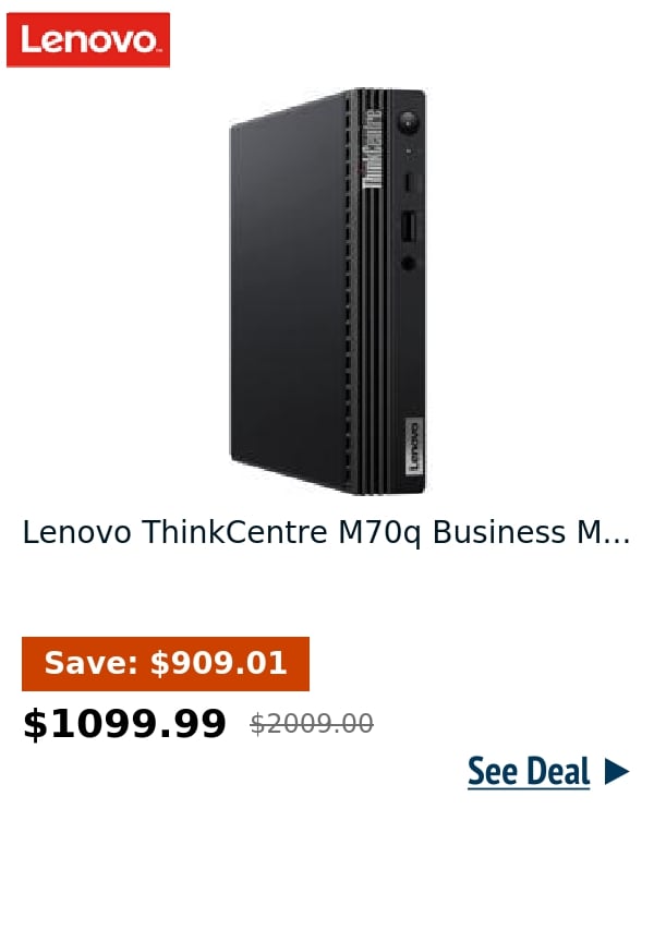 Lenovo ThinkCentre M70q Business M...