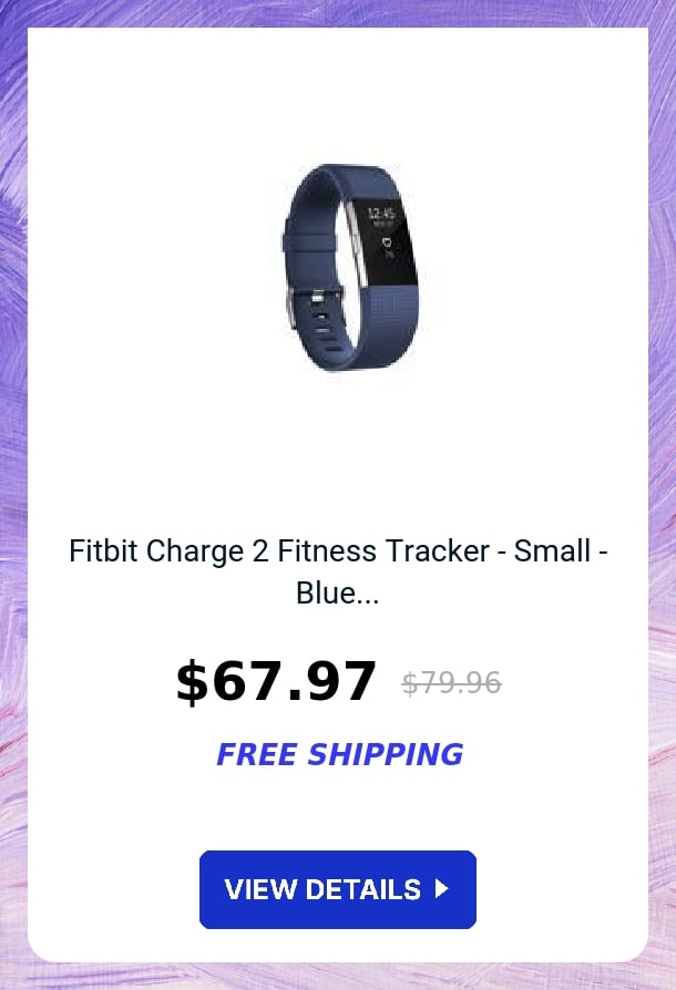 Fitbit Charge 2 Fitness Tracker - Small - Blue...