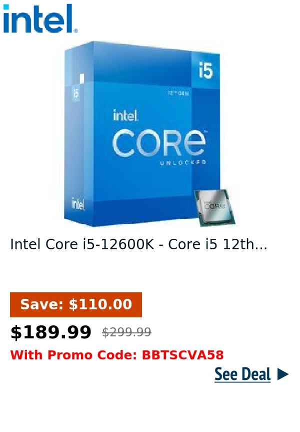 Intel Core i5-12600K - Core i5 12th...