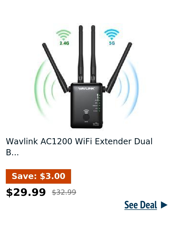 Wavlink AC1200 WiFi Extender Dual B...