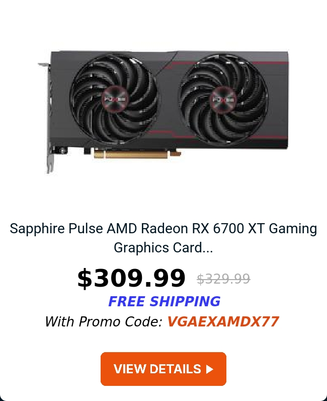 Sapphire Pulse AMD Radeon RX 6700 XT Gaming Graphics Card...