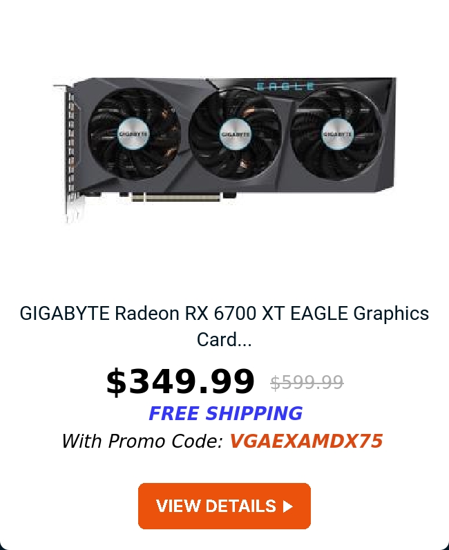 GIGABYTE Radeon RX 6700 XT EAGLE Graphics Card...