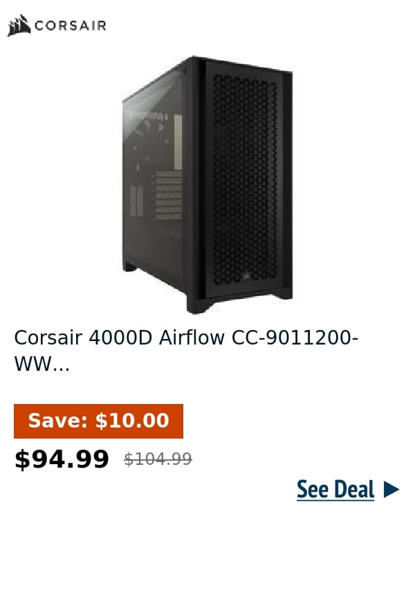 Corsair 4000D Airflow CC-9011200-WW...