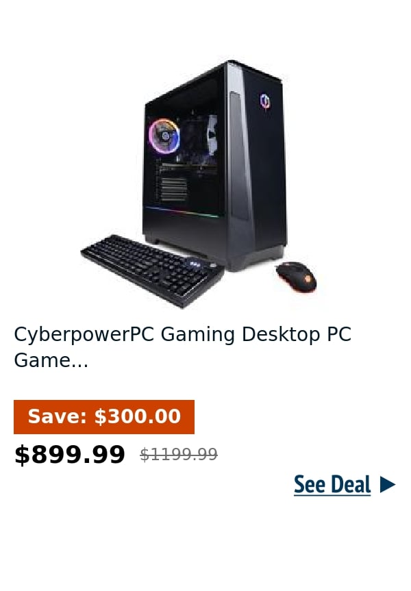 CyberpowerPC Gaming Desktop PC Game...