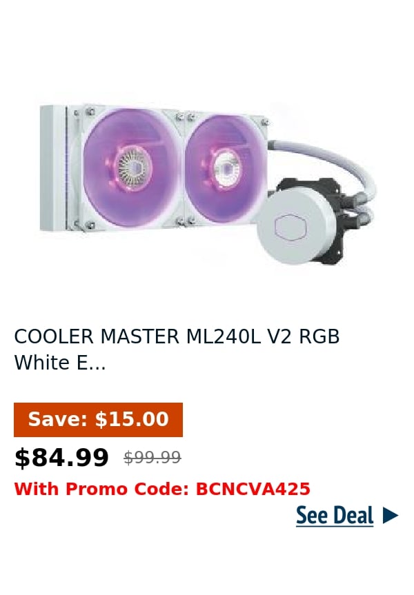 COOLER MASTER ML240L V2 RGB White E...