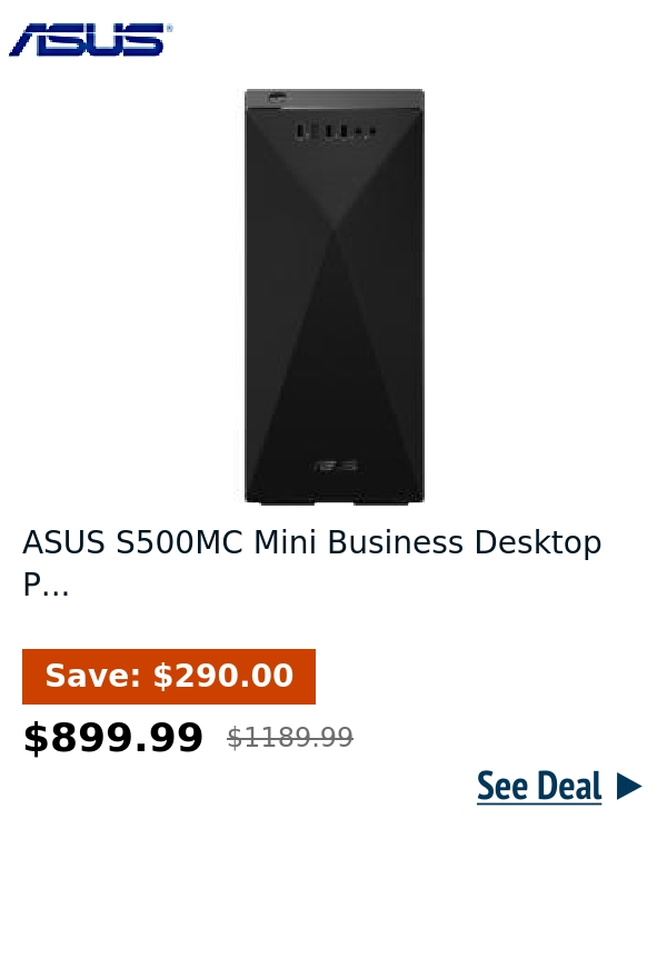 ASUS S500MC Mini Business Desktop P...