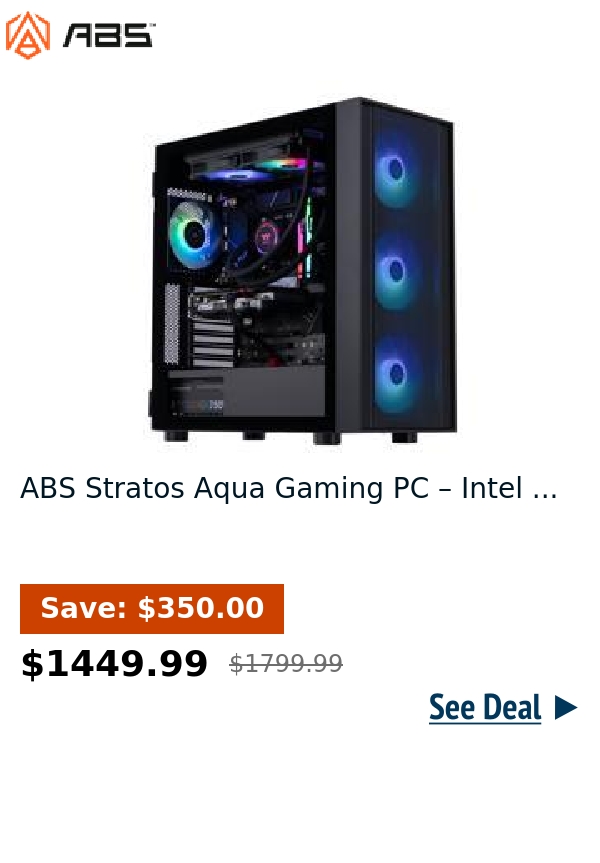 ABS Stratos Aqua Gaming PC – Intel ...