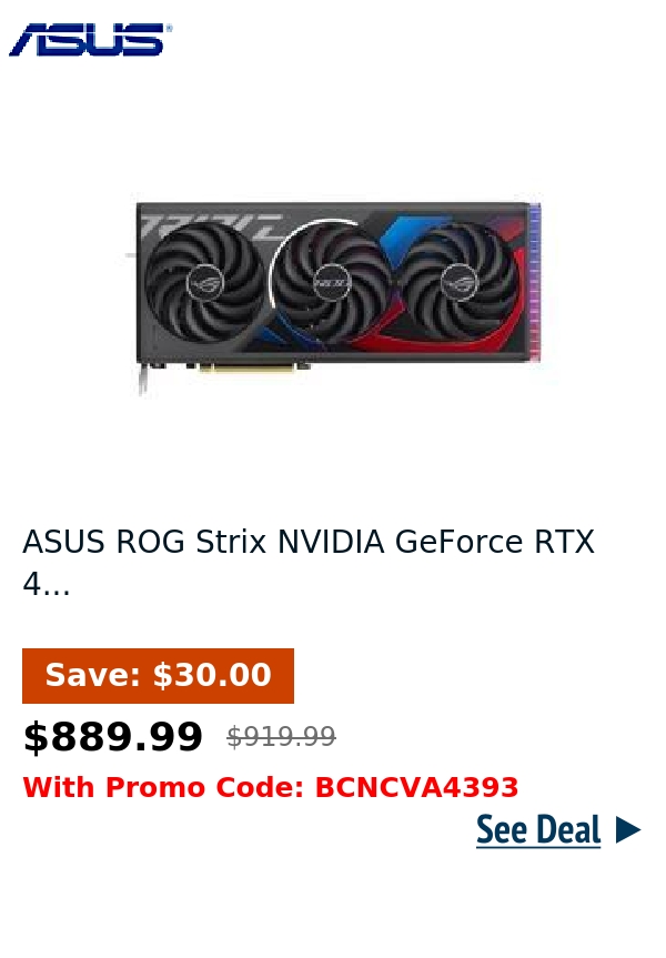 ASUS ROG Strix NVIDIA GeForce RTX 4...