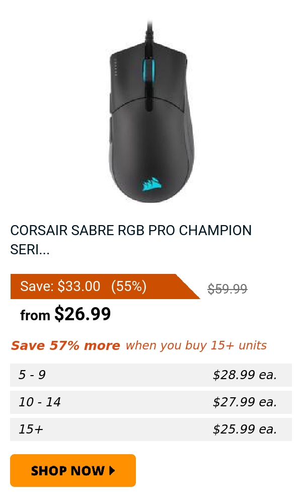 CORSAIR SABRE RGB PRO CHAMPION SERI...