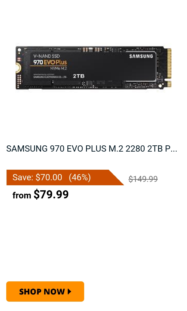 SAMSUNG 970 EVO PLUS M.2 2280 2TB P...