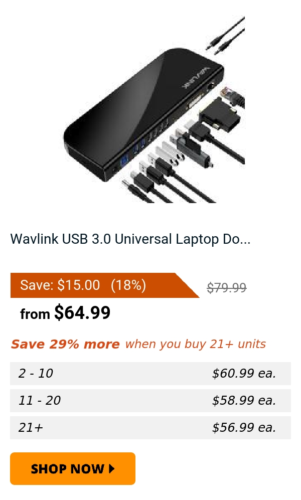 Wavlink USB 3.0 Universal Laptop Do...