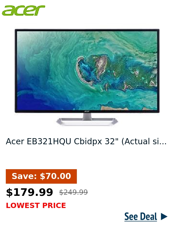 Acer EB321HQU Cbidpx 32