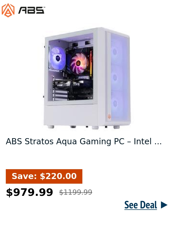 ABS Stratos Aqua Gaming PC – Intel ...