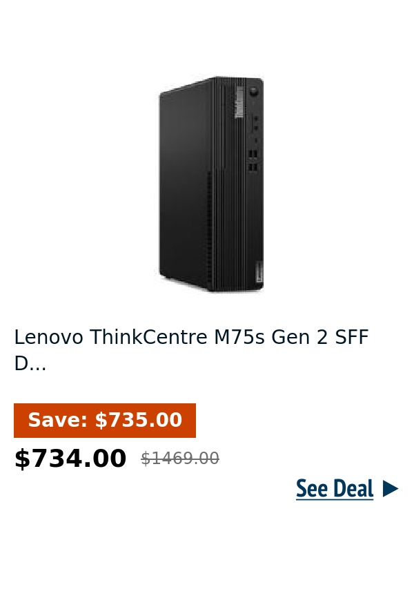 Lenovo ThinkCentre M75s Gen 2 SFF D...