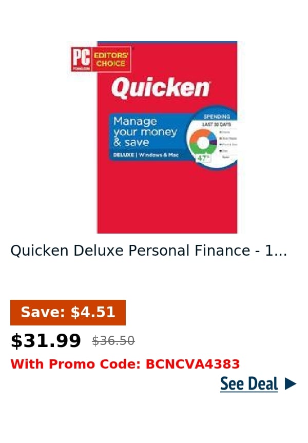 Quicken Deluxe Personal Finance - 1...