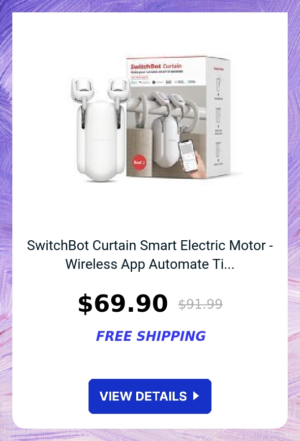 SwitchBot Curtain Smart Electric Motor - Wireless App Automate Ti...