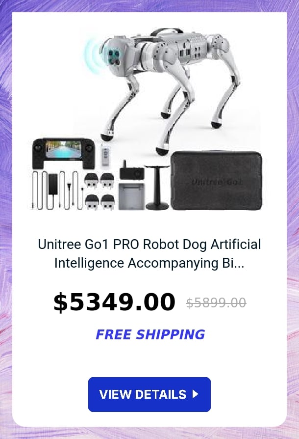 Unitree Go1 PRO Robot Dog Artificial Intelligence Accompanying Bi...