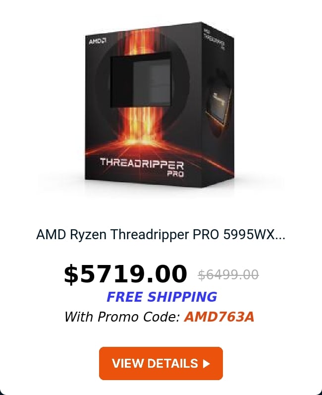 AMD Ryzen Threadripper PRO 5995WX...