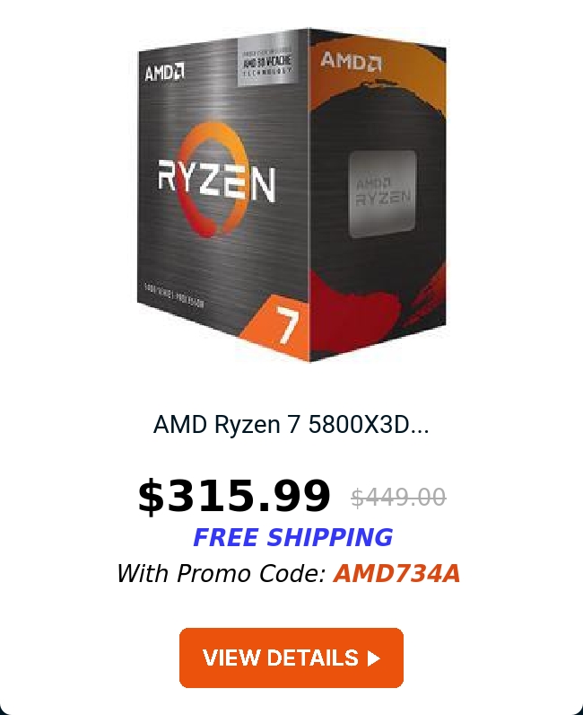 AMD Ryzen 7 5800X3D...