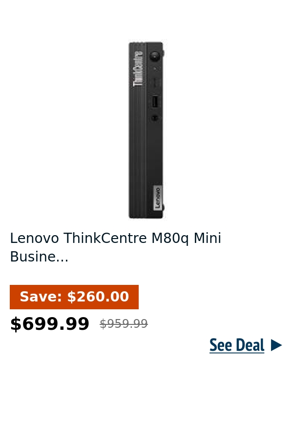 Lenovo ThinkCentre M80q Mini Busine...