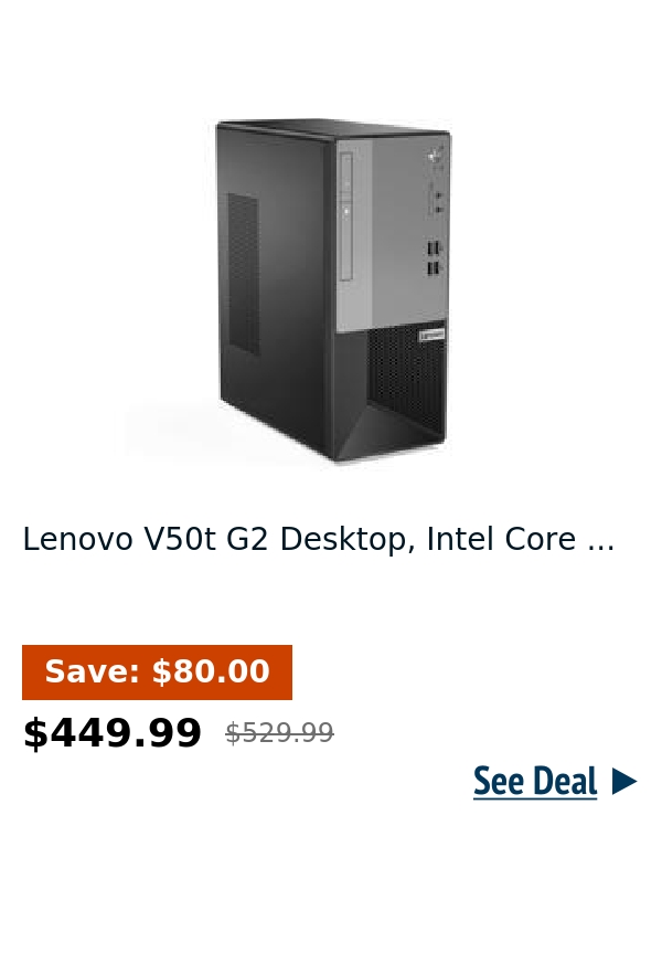 Lenovo V50t G2 Desktop, Intel Core ...