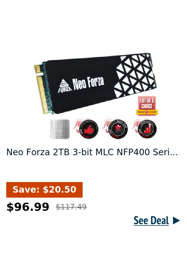 Neo Forza 2TB 3-bit MLC NFP400 Seri...