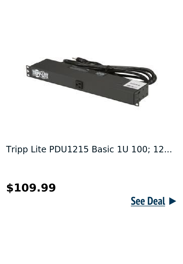 Tripp Lite PDU1215 Basic 1U 100; 12...