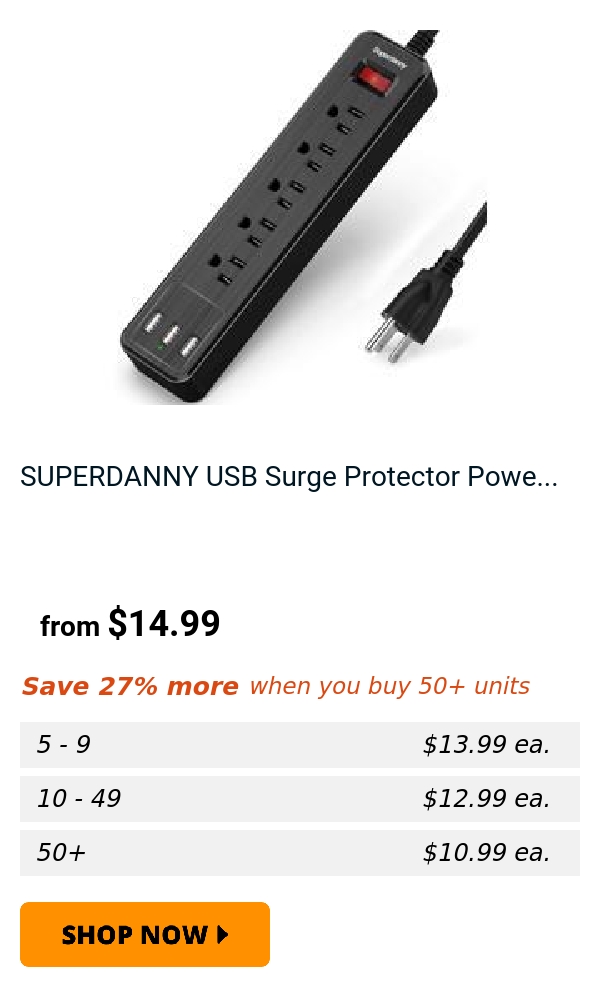 SUPERDANNY USB Surge Protector Powe...