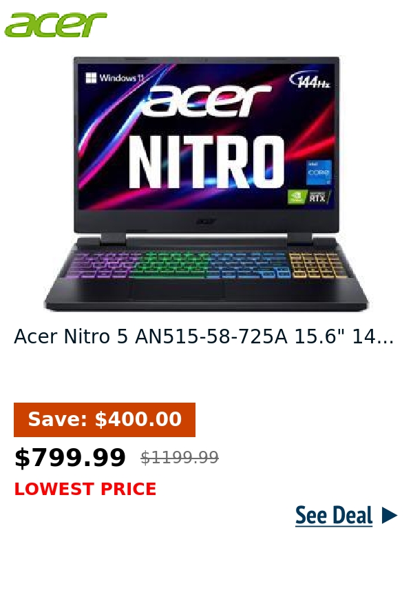 Acer Nitro 5 AN515-58-725A 15.6