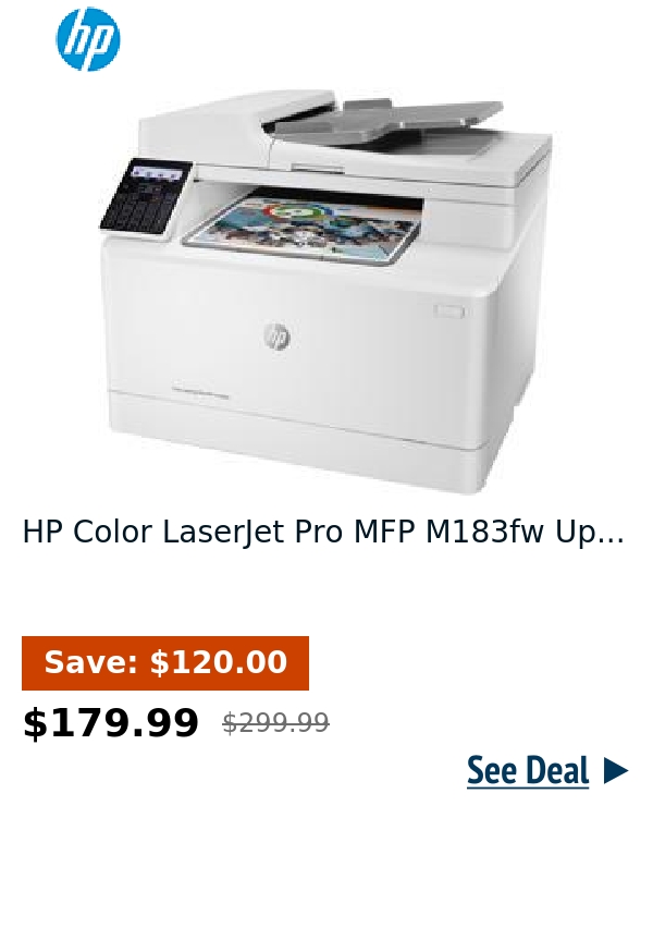 HP Color LaserJet Pro MFP M183fw Up...