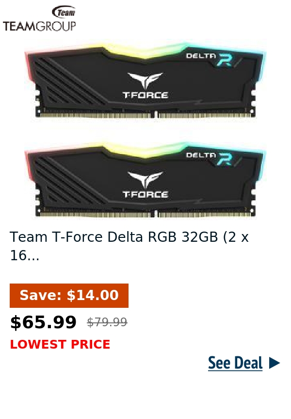 Team T-Force Delta RGB 32GB (2 x 16...