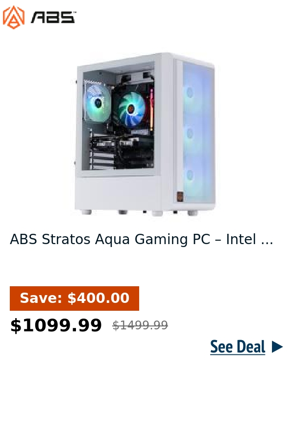 ABS Stratos Aqua Gaming PC – Intel ...