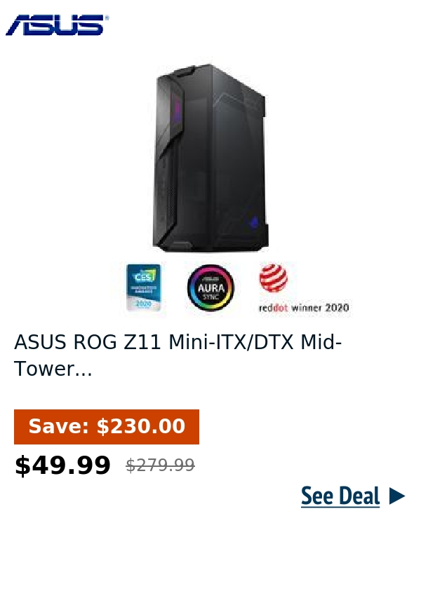 ASUS ROG Z11 Mini-ITX/DTX Mid-Tower...