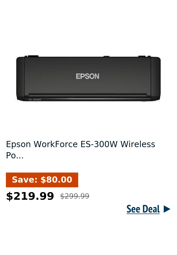 Epson WorkForce ES-300W Wireless Po...