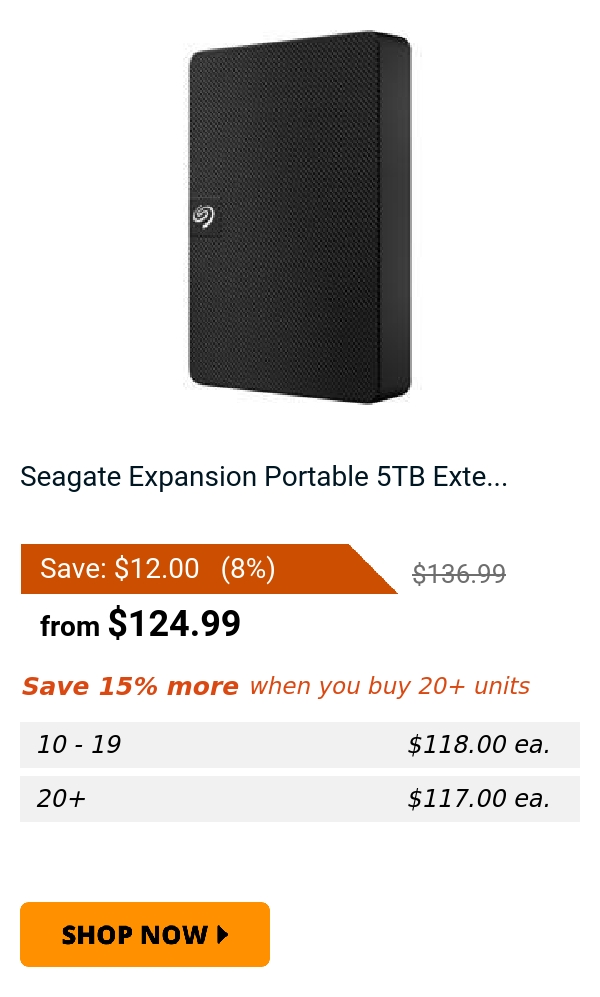 Seagate Expansion Portable 5TB Exte...