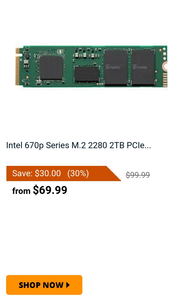 Intel 670p Series M.2 2280 2TB PCIe...