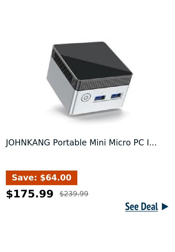 JOHNKANG Portable Mini Micro PC I...