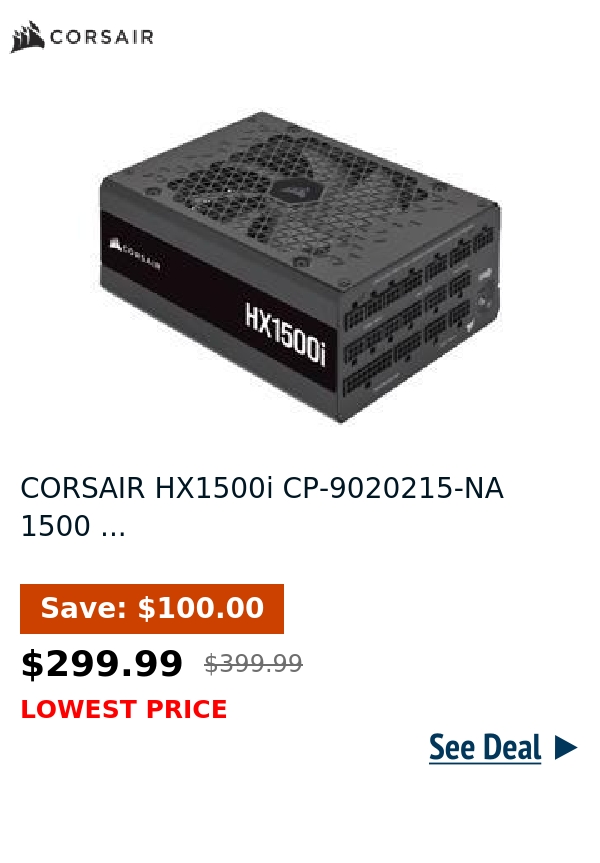 CORSAIR HX1500i CP-9020215-NA 1500 ...