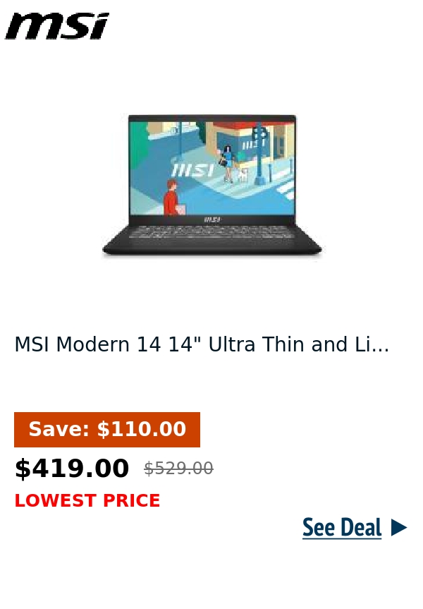 MSI Modern 14 14