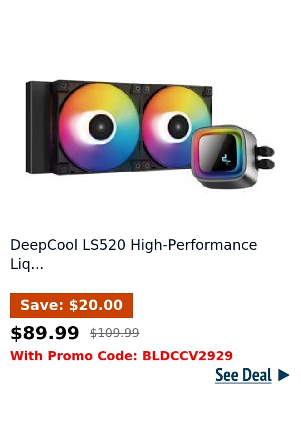 DeepCool LS520 High-Performance Liq...