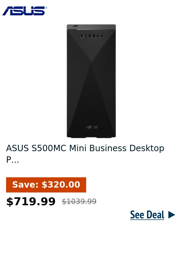 ASUS S500MC Mini Business Desktop P...